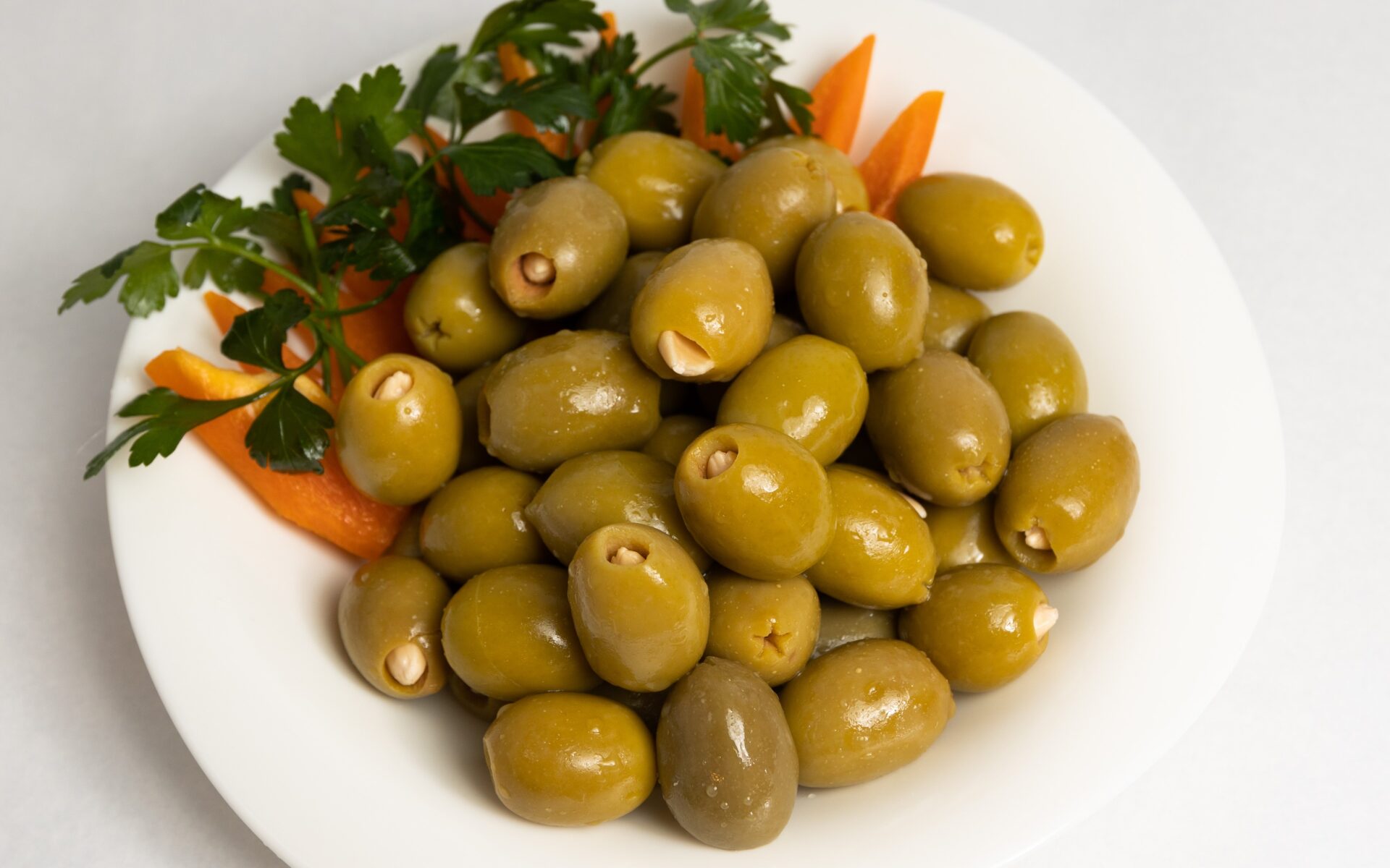 Green Olives Stuffed With Almonds