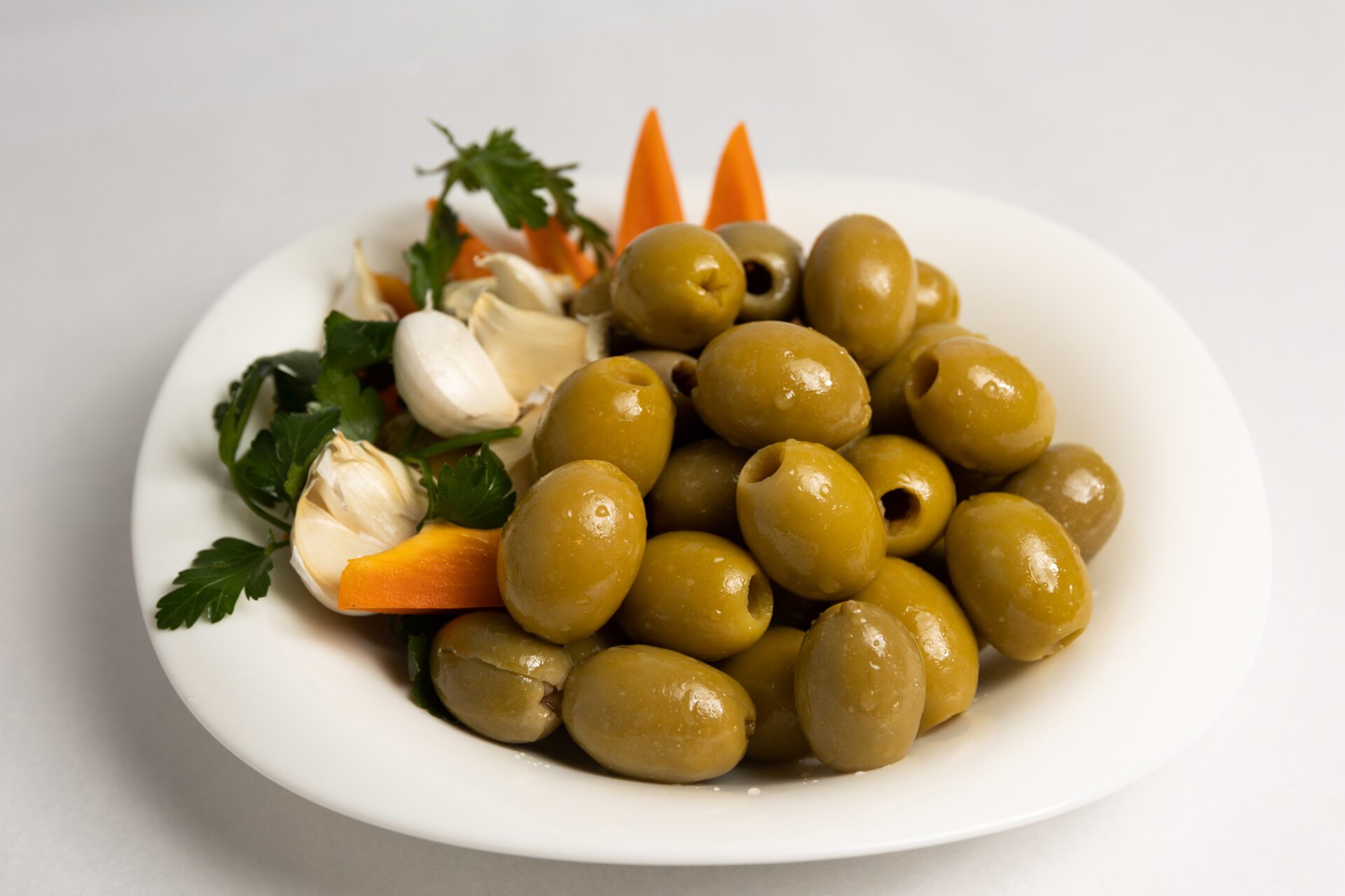Green Olives Stuffed With Garlic